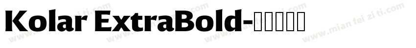 Kolar ExtraBold字体转换